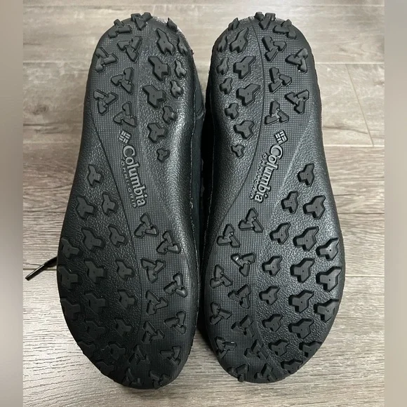 Columbia Omni Tech Quilted Winter Insulated Snow Boot Suede Black Size 8 - Picture 2 of 6